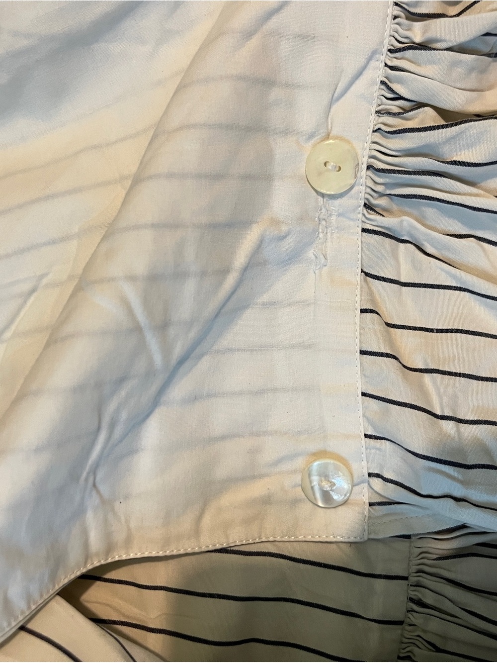 Vintage 1980s Kenzo Pinstripe Skirt with Pockets Archive# 6012 - Picture 14 of 16